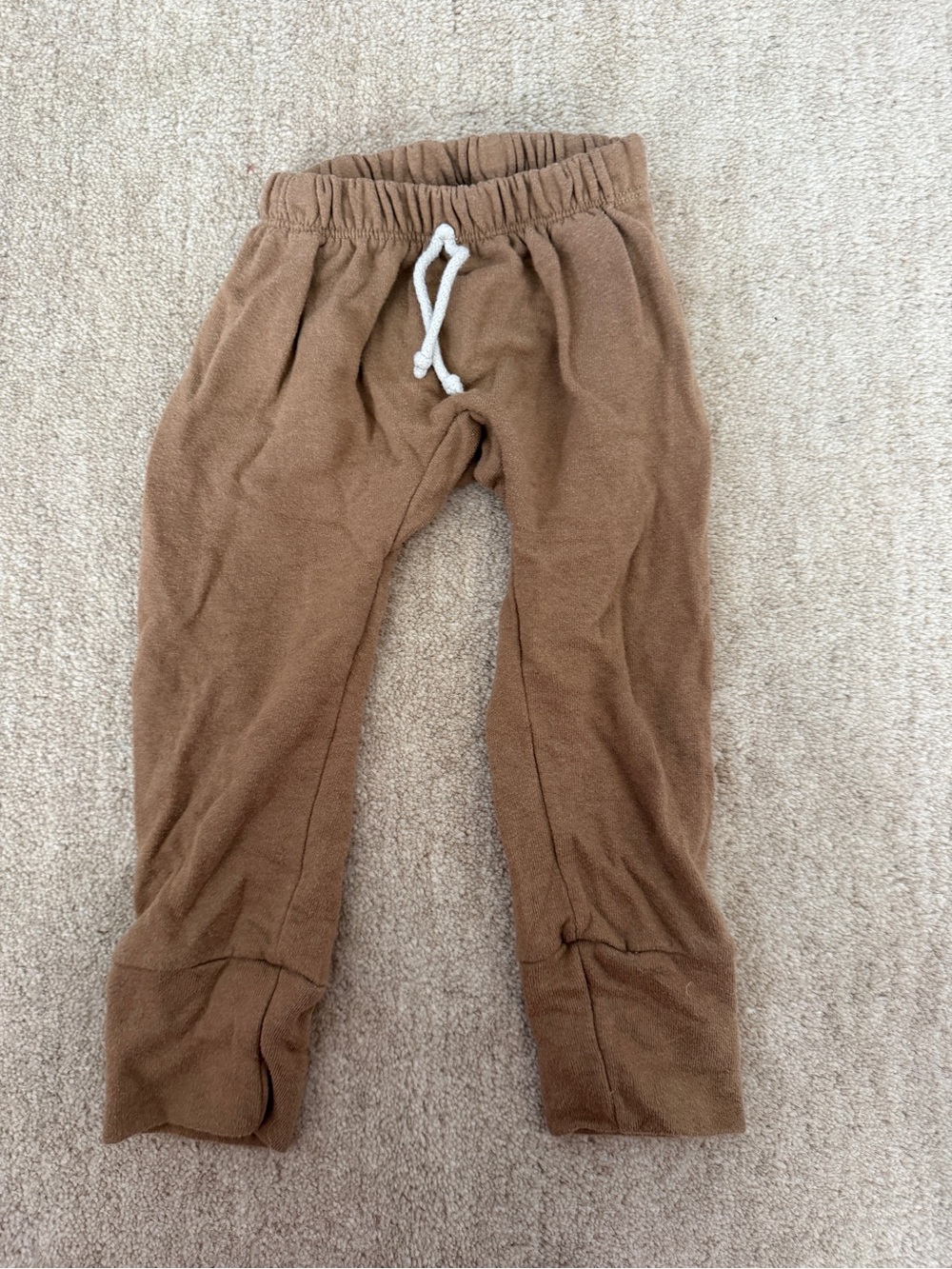Childhoods Clothing 2T gender neutral Brown Joggers with Drawstring